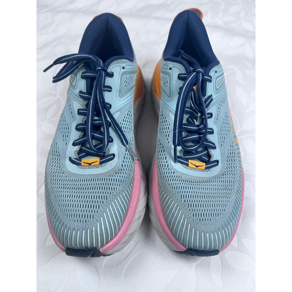 Hoka One One Bondi 7‎ Blue Fog Ombre Running Shoes 1110519 BHBI Womens 10